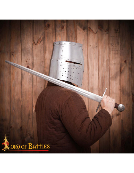 Gran Elmo medieval de cavaleiro...