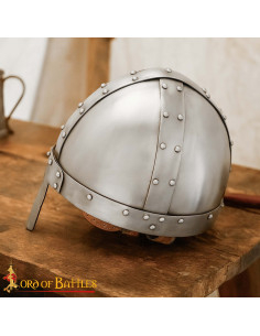 Capacete viking com nasal Spanghelm, com forro de couro... 2