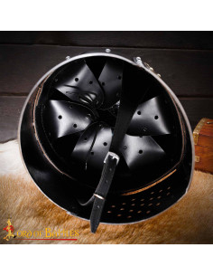 Gran Elmo Templário aço polido, Século XIII-XIV 2