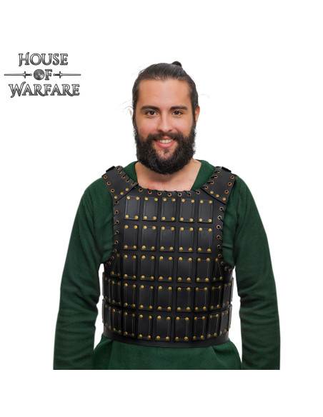 Brigantina medieval de couro modelo...