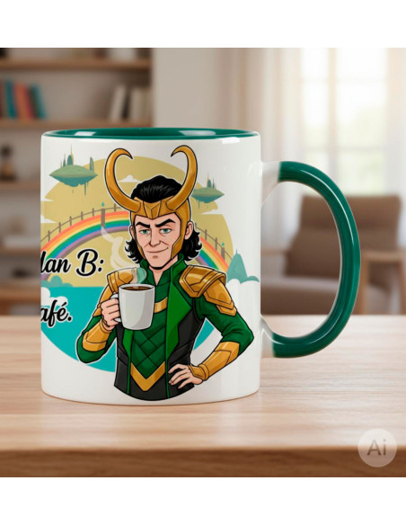 Xícara de Cerâmica Loki, Deus da...