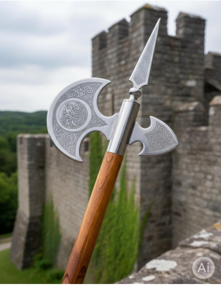 Machado medieval envelhecido, 61 cms.