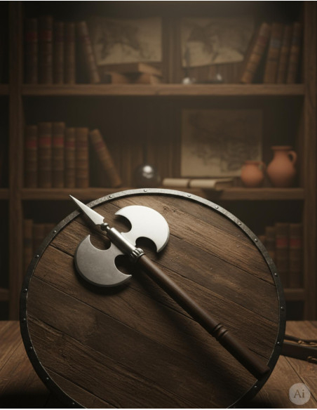 Machado rústico de lâmina dupla lisa,...