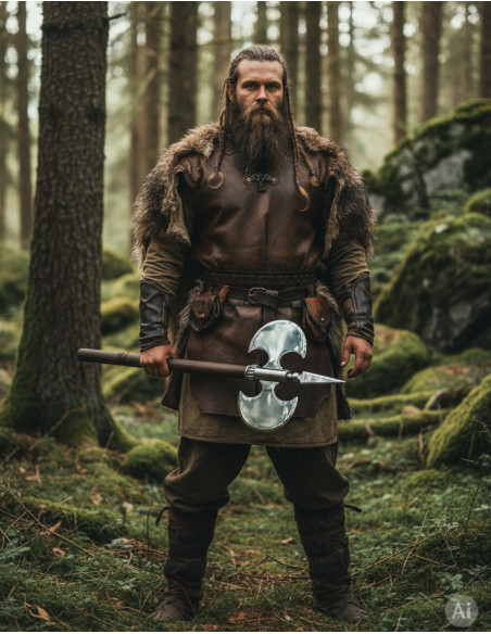 Machado rústico de lâmina dupla lisa,...