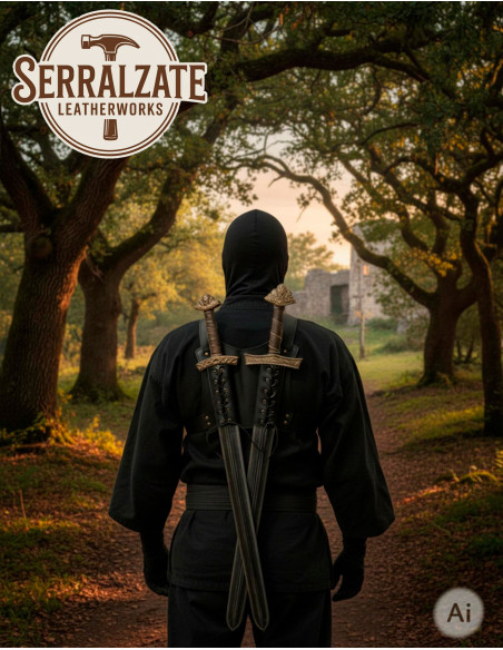 Tahalí Ninja nas costas para duas...