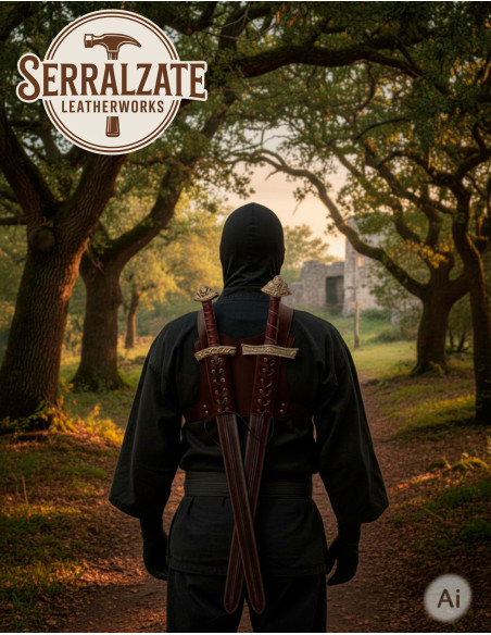 Tahalí Ninja nas costas para duas...