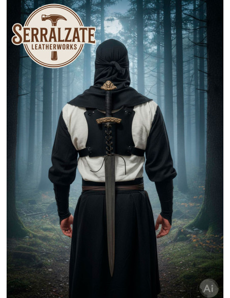 Tahalí Ninja nas costas para uma...