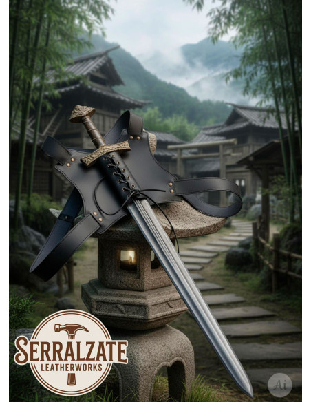 Tahalí Ninja nas costas para uma...