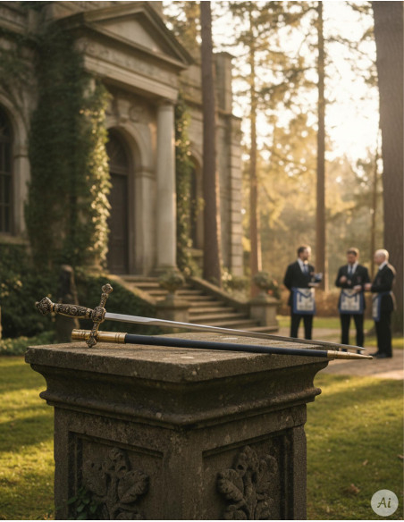 Espada cerimonial com bainha