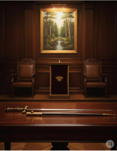 Espada cerimonial com bainha