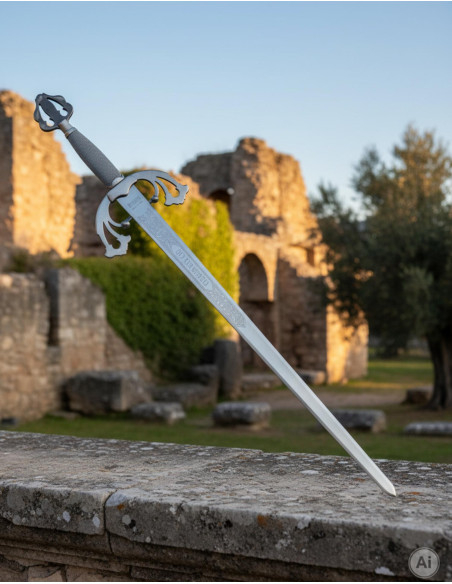 Espada Tizona Cid, acabamento rústico