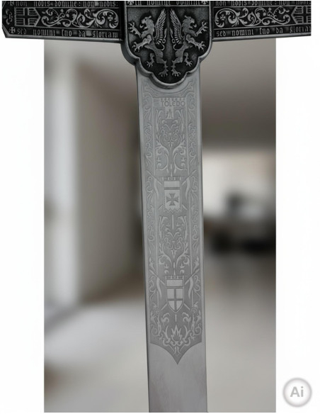 Espada templária, lâmina rústica