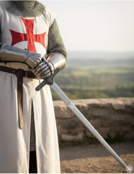 Espada templária, lâmina rústica