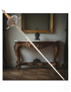 Florete de concha decorativo, niquelado 2