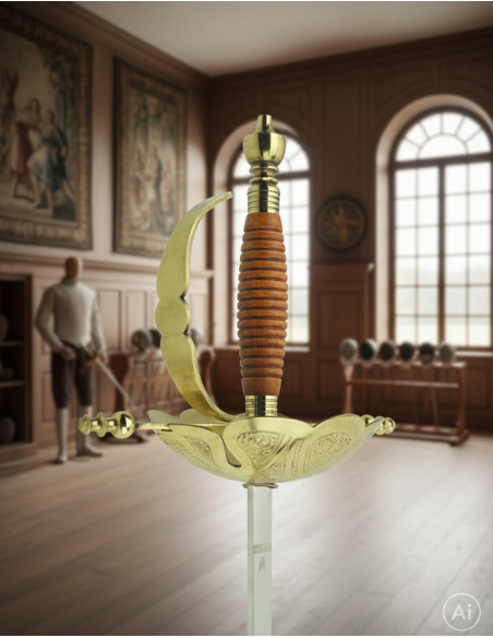 Florete de Castañeta decorativo, dourado