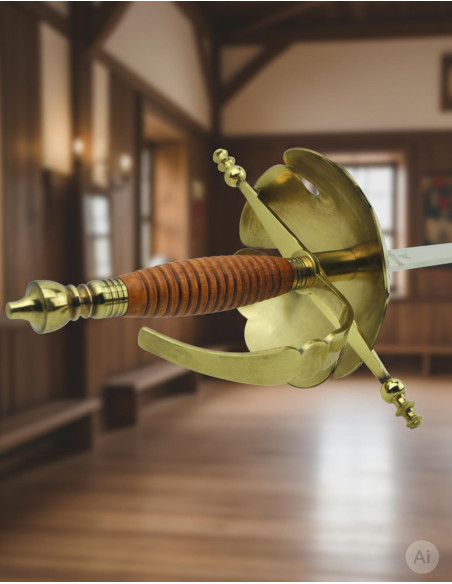 Florete de Castañeta decorativo, dourado