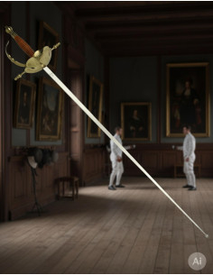 Florete de Castañeta decorativo, dourado