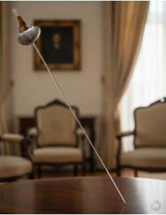 Florete Colonial decorativo, niquelado 2