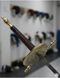 Florete de concha decorativa, dourado 2