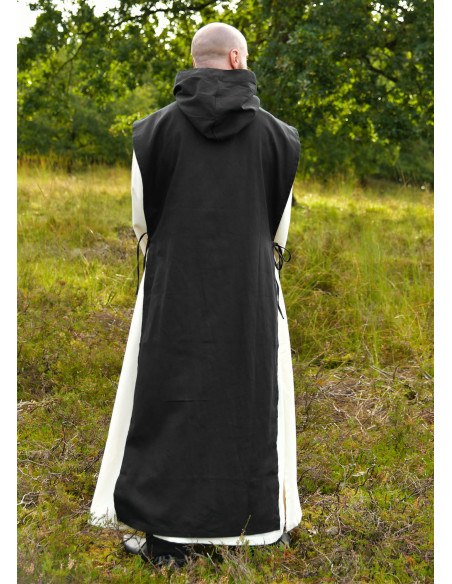 Traje de monge Anselmo cor preta-natural