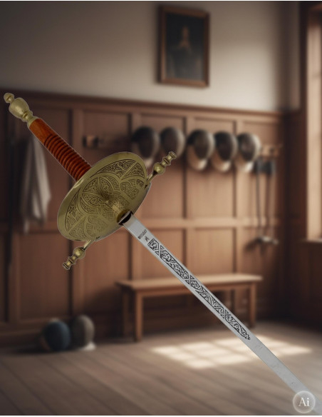 Folha de concha de latão antigo