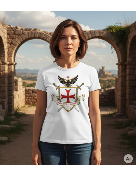 Camiseta branca Templária para...