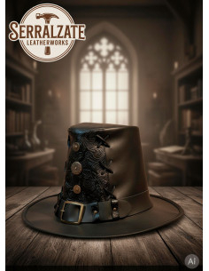 Chapéu Johann o Caçador de Bruxas Deluxe, preto