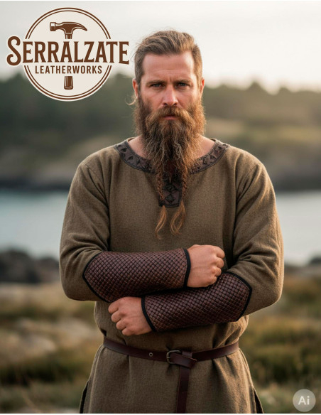 Pulseira Viking Rey Haakon em marrom