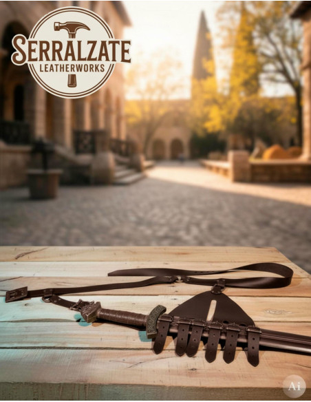 Tahalí Renascentista 6 fivelas...