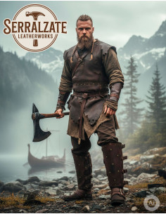 Grevas vikings-medievais Badulf em marrom 2