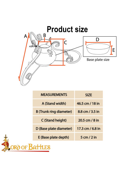 Suporte forjado para árvore de Natal...