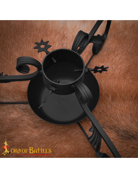 Suporte forjado para árvore de Natal...