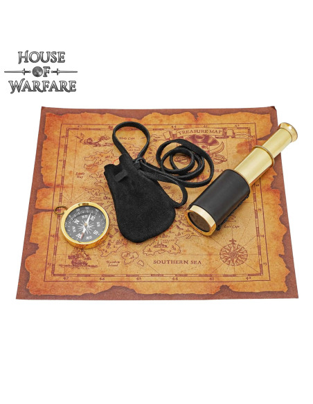 Conjunto caça ao tesouro: bússola,...