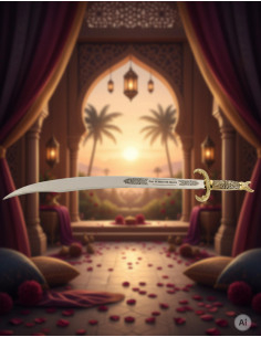 Cimitarra para casamentos (sem texto personalizado gravado) 2