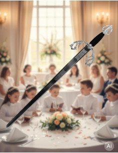 Espada niquelada Tizona para comunhões (sem texto...