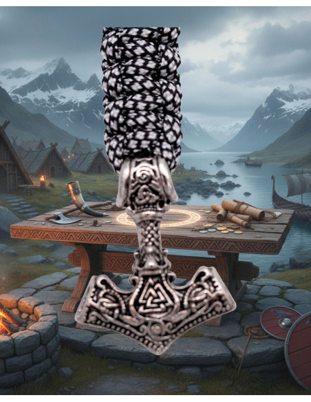 Pulseira de paracord com martelo...