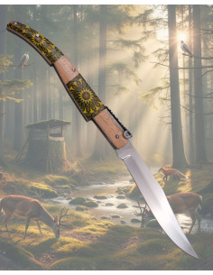 Canivete de carraca decorado Third da série Madeira Maple...