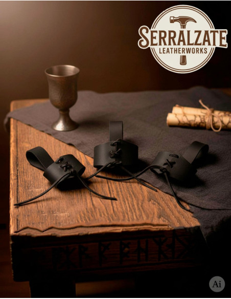 Tahali viking para levar chifre, preto