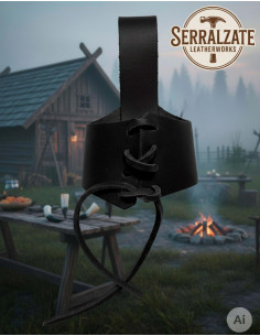 Tahali viking para levar chifre, preto