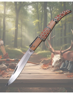 Canivete carraca taraceada Terceiro da série Madeira... 2