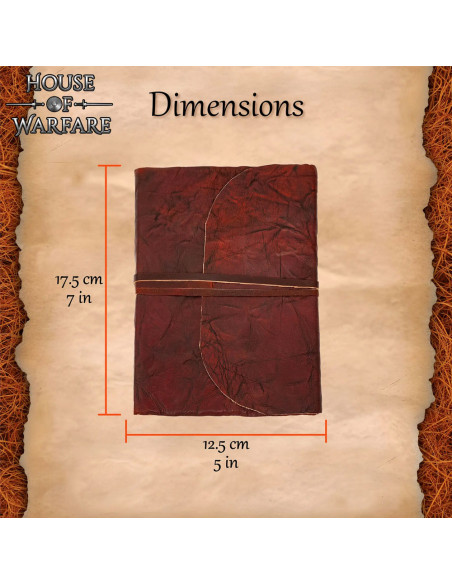 Diário medieval rústico capa de...