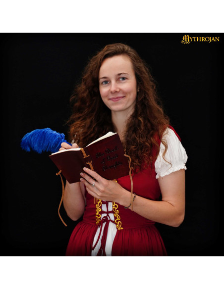 Diário medieval capa de couro design...