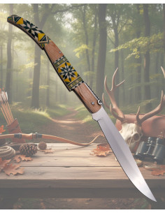 Canivete de catraca Third decorada da série Madeira Maple...