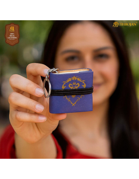 Chaveiro mini diário com capa de...