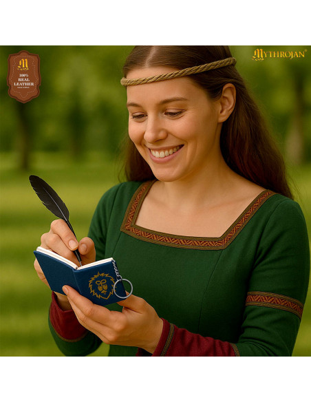 Chaveiro mini diário com capa de...