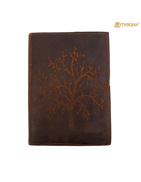 Diário medieval capa de couro design...