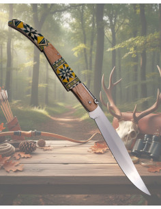 Canivete carraca Terceira empunhadura taracea série Maple... 2