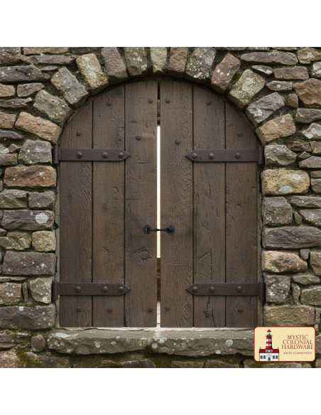 Fecho de gancho medieval preto para...