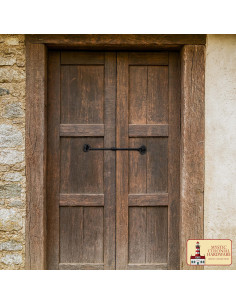 Fecho rústico com gancho e olho para porta de madeira 2