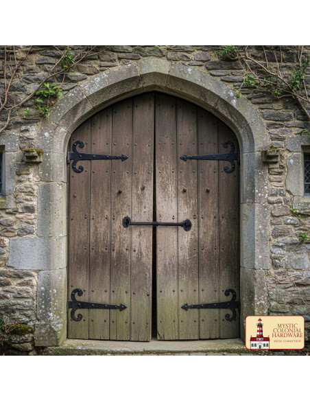 Fecho rústico com gancho e olho para...